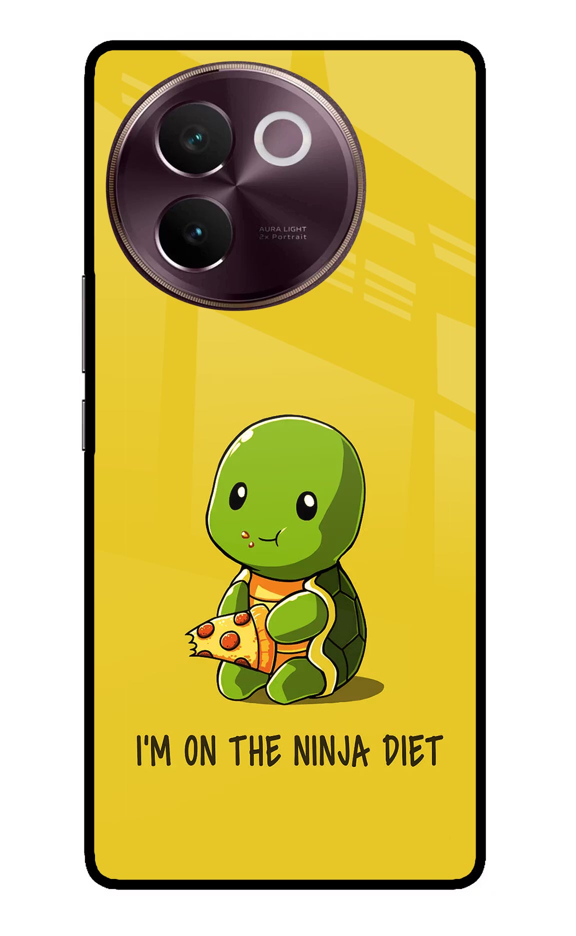 I'm on Ninja Diet Vivo V30e Glass Case Back Cover by Casekaro