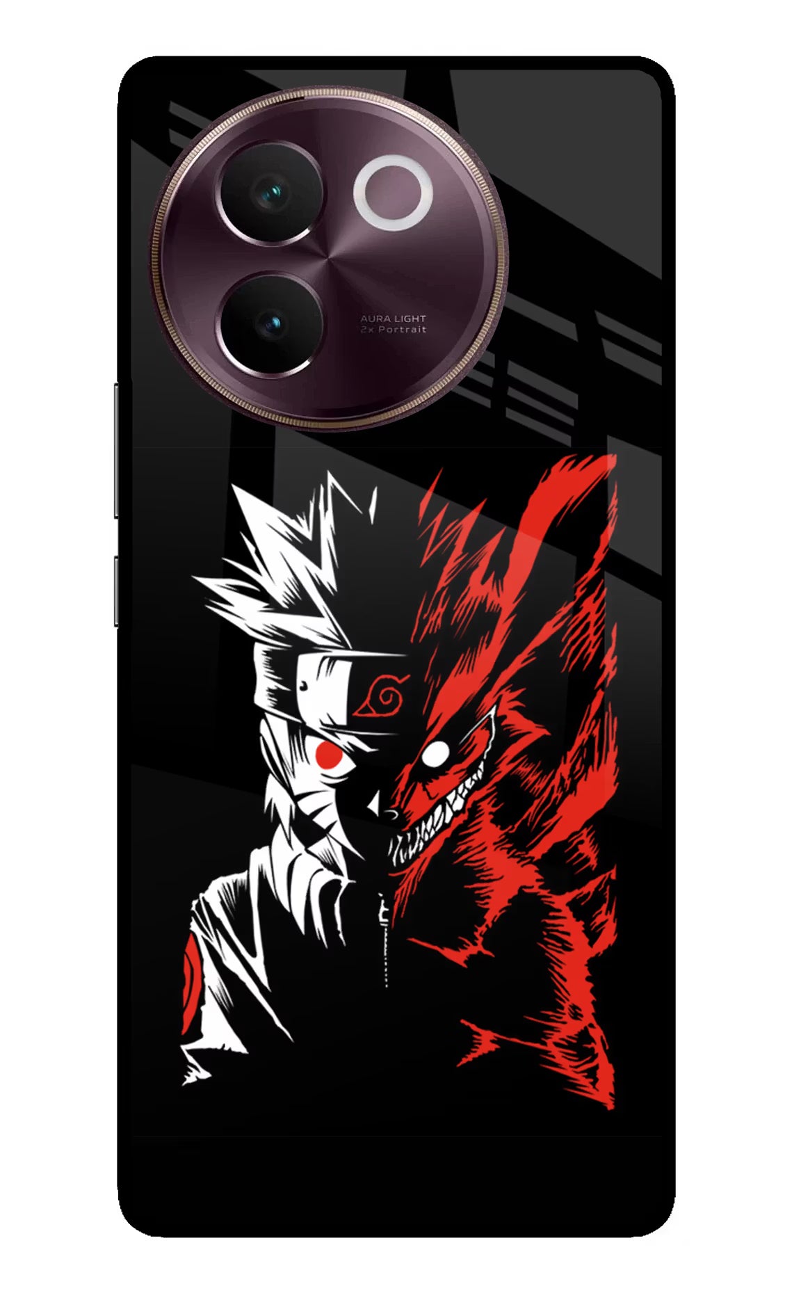 Naruto Two Face Vivo V30e Glass Case