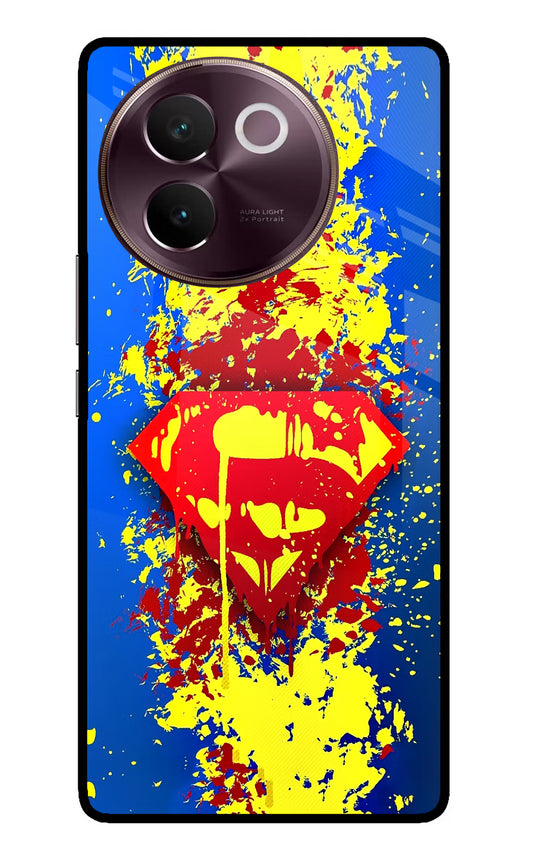 Superman logo Vivo V30e Glass Case