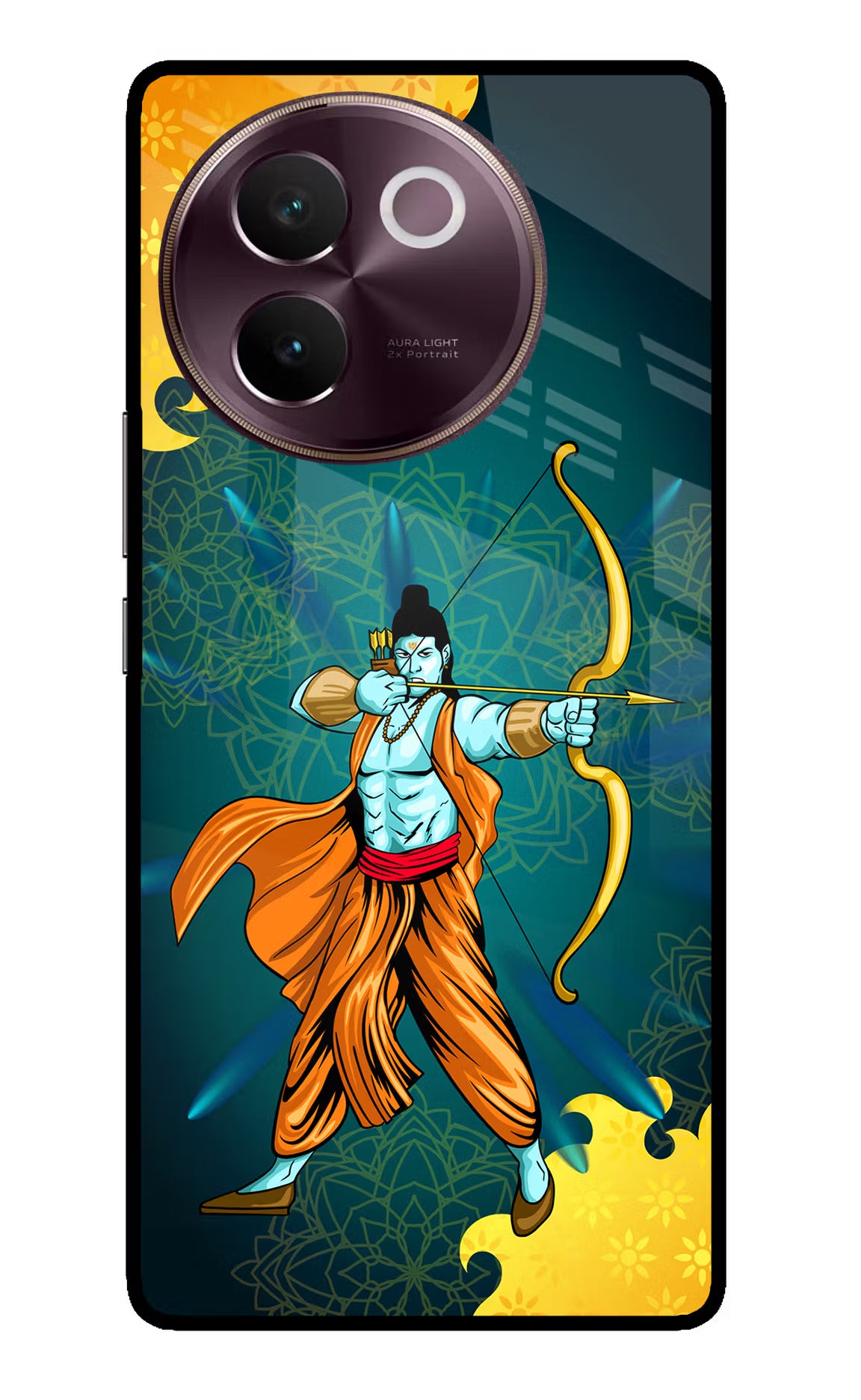 Lord Ram - 6 Vivo V30e Glass Case Back Cover by Casekaro