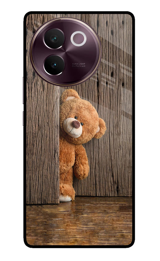Teddy Wooden Vivo V30e Glass Case