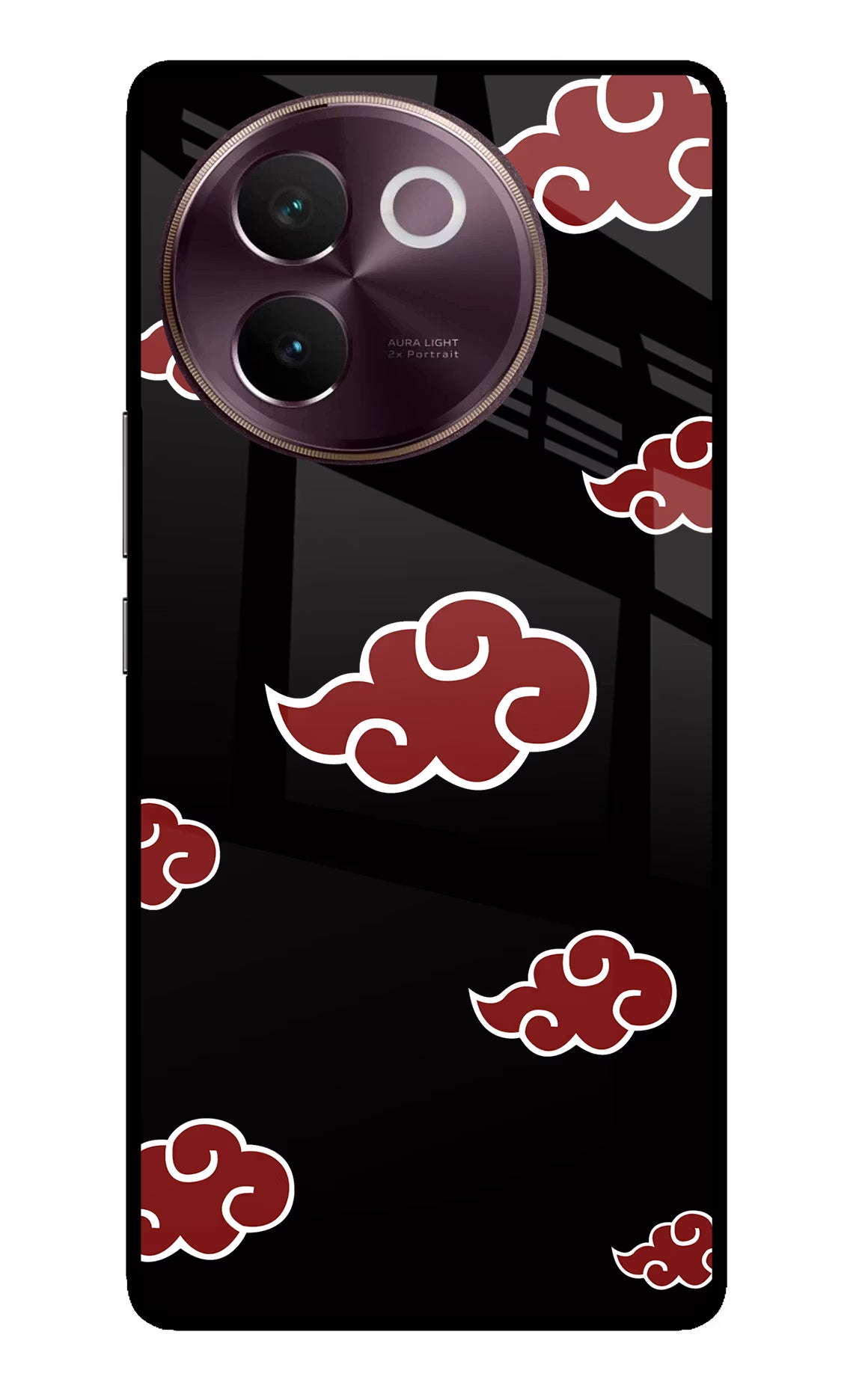 Akatsuki Vivo V30e Glass Case Back Cover by Casekaro