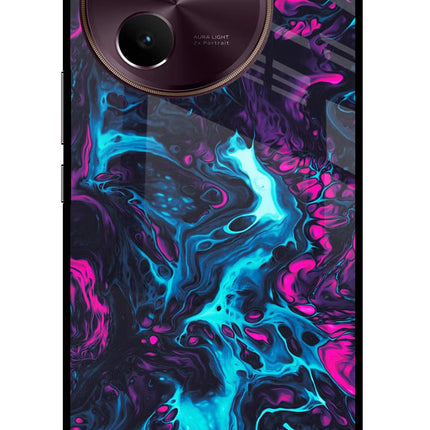 Abstract Vivo V30e Glass Case