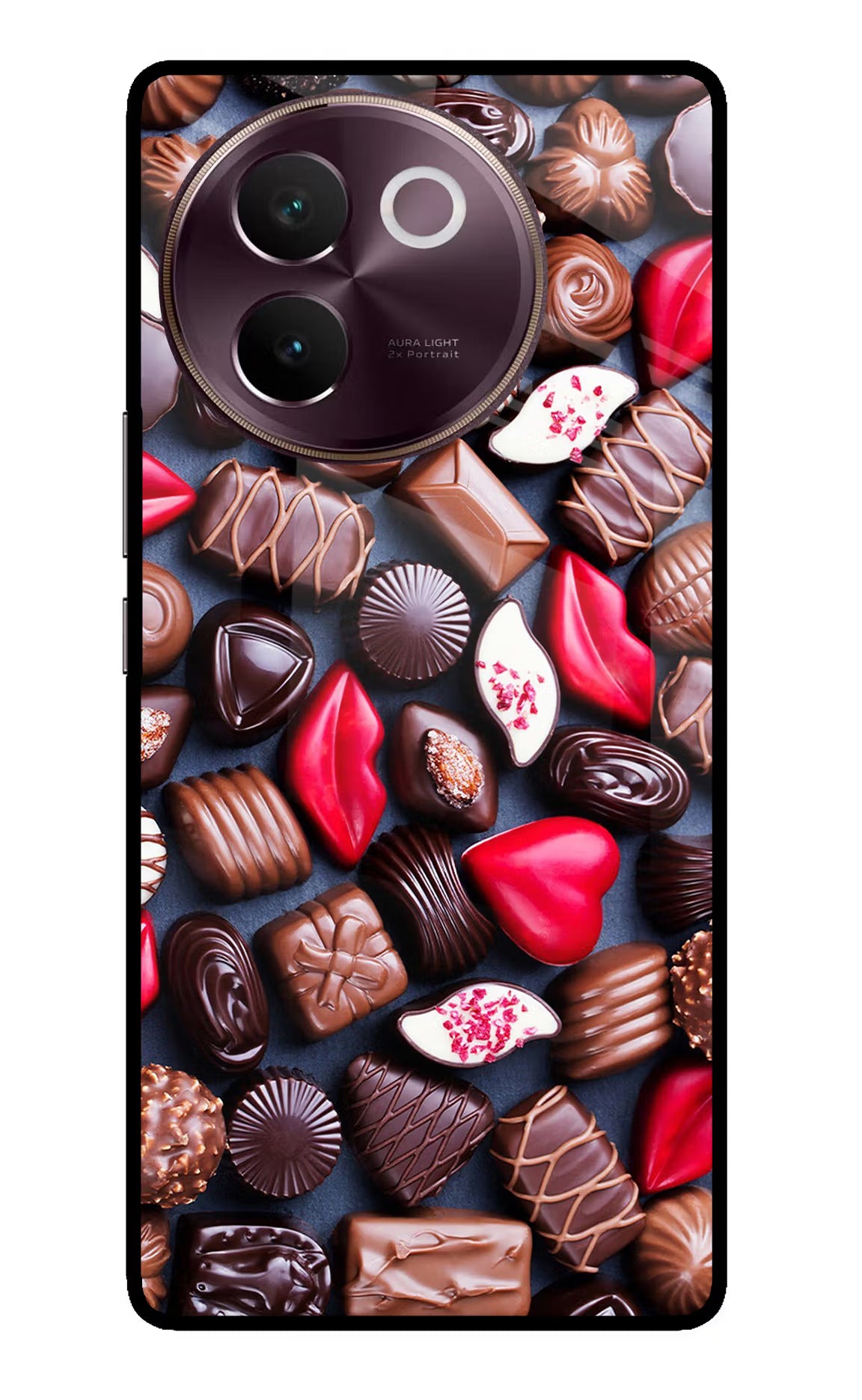 Chocolates Vivo V30e Glass Case