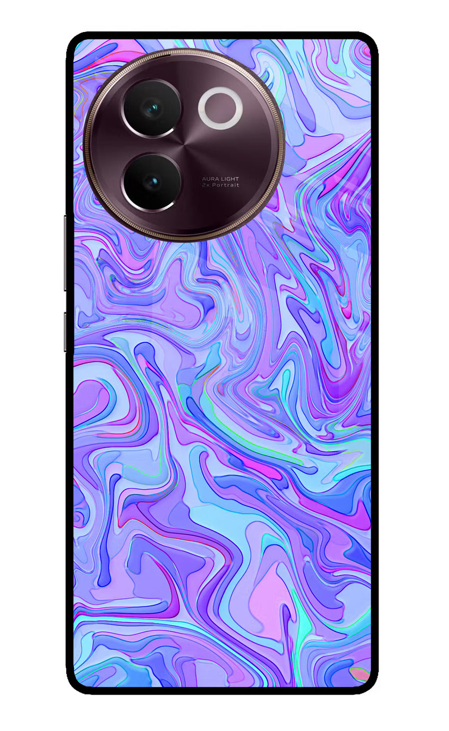 Glitter Vivo V30e Back Cover, Glass case