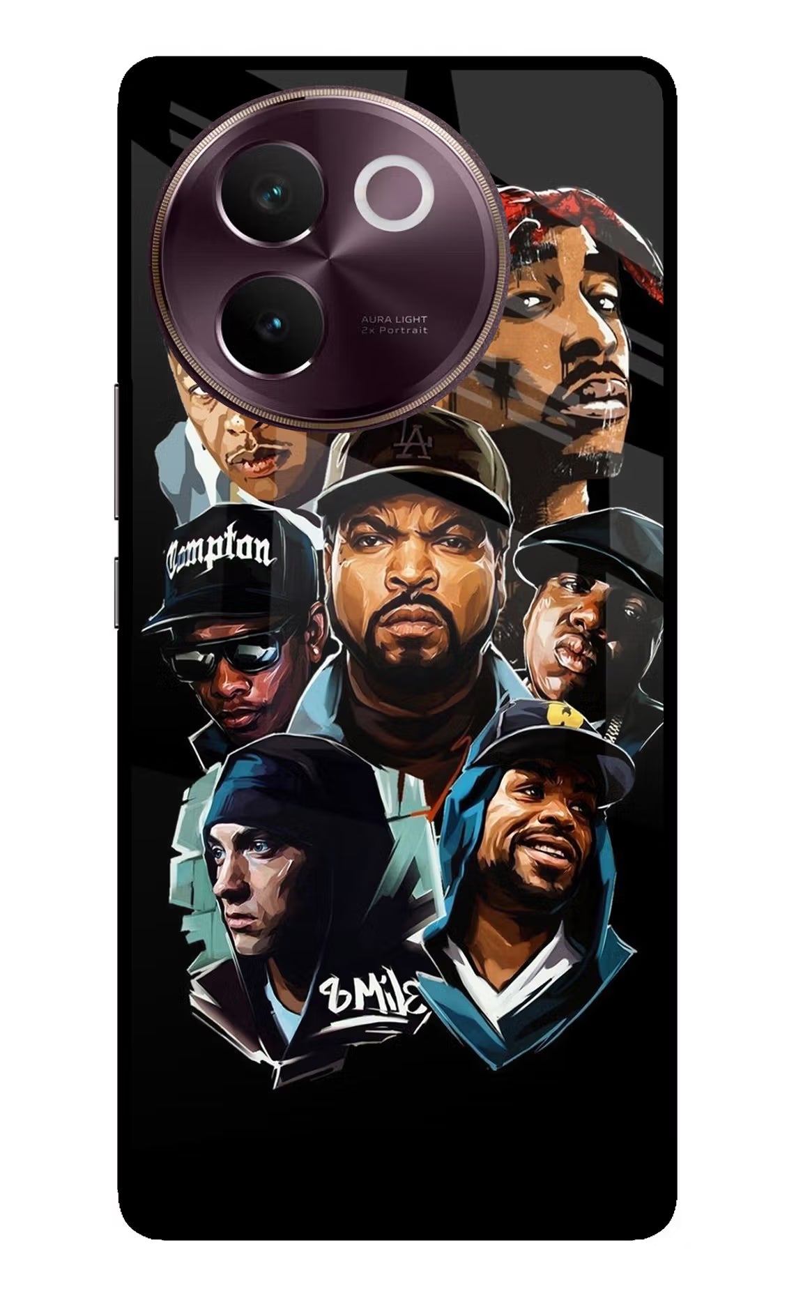 Rappers Vivo V30e Glass Case