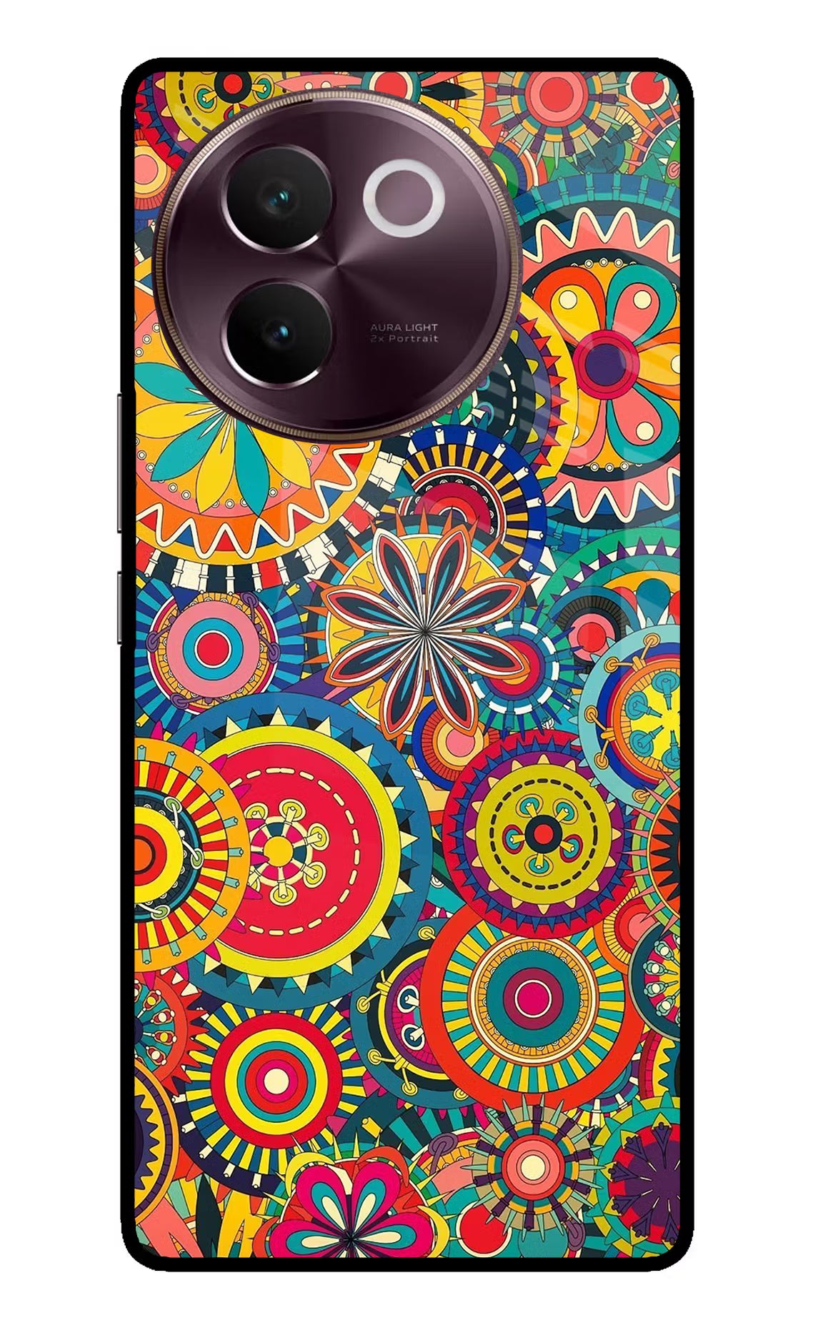 Gol Gol Art Vivo V30e Glass Case Back Cover by Casekaro