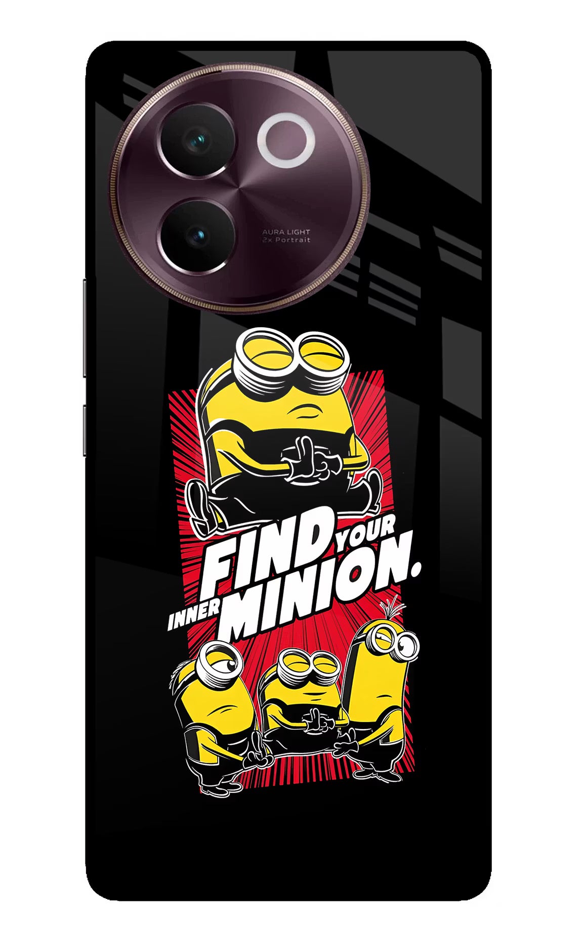 Find your inner Minion Vivo V30e Glass Case