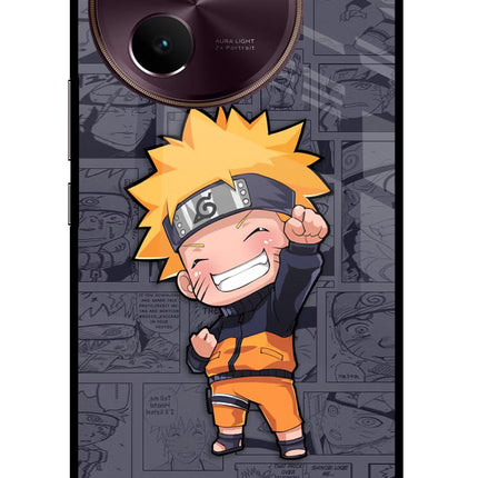 Chota Naruto Vivo V30e Glass Case Back Cover by Casekaro