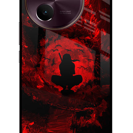 Itachi Uchiha Vivo V30e Glass Case Back Cover by Casekaro