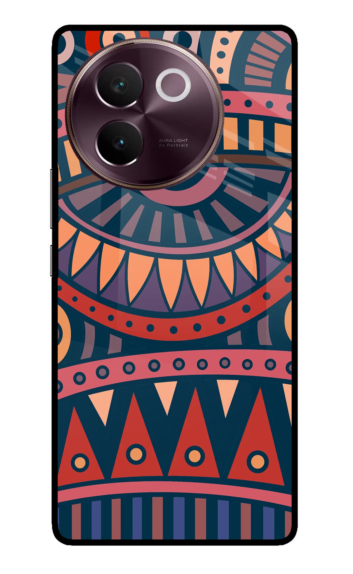 African Culture Design Vivo V30e Glass Case Back Cover by Casekaro