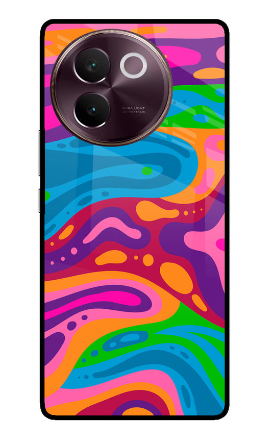 Trippy Pattern Vivo V30e Glass Case