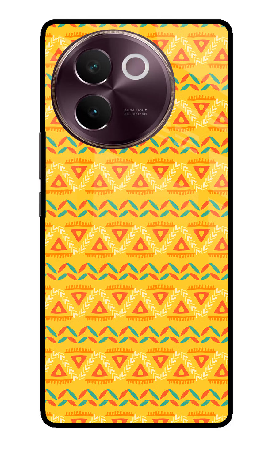 Tribal Pattern Vivo V30e Back Cover, Glass case