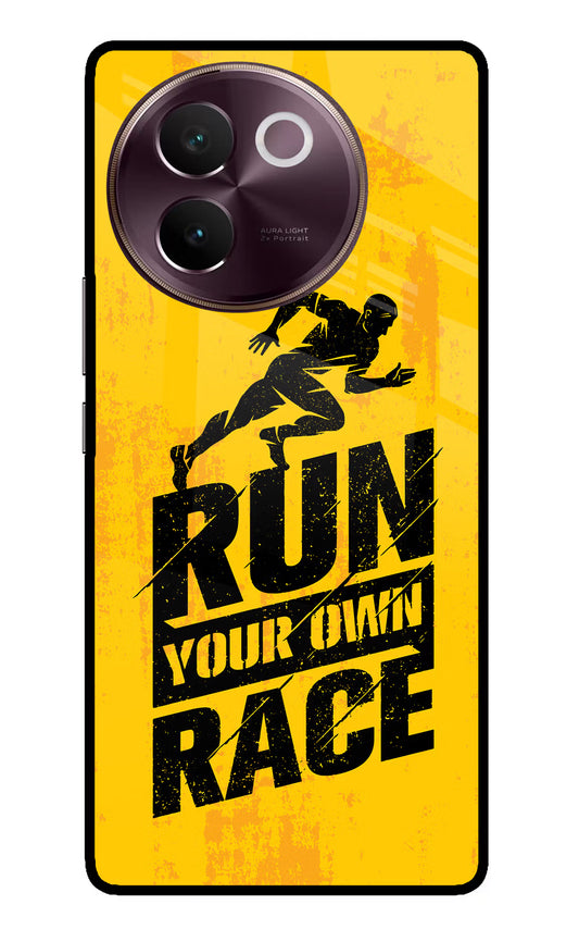 Run Your Own Race Vivo V30e Glass Case