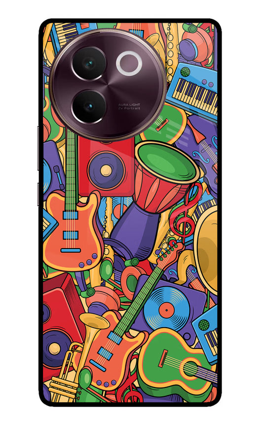 Music Instrument Doodle Vivo V30e Glass Case
