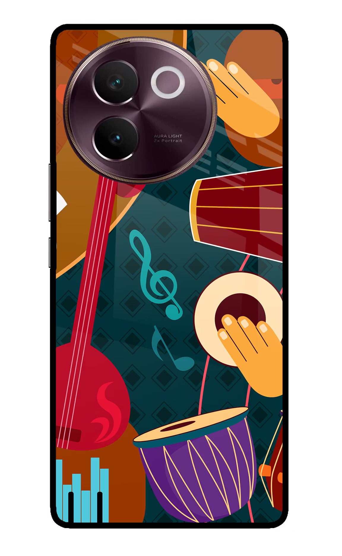 Music Instrument Vivo V30e Glass Case