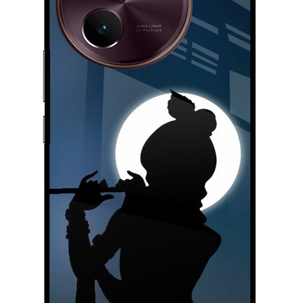 Shri Krishna Silhouette Vivo V30e Glass Case
