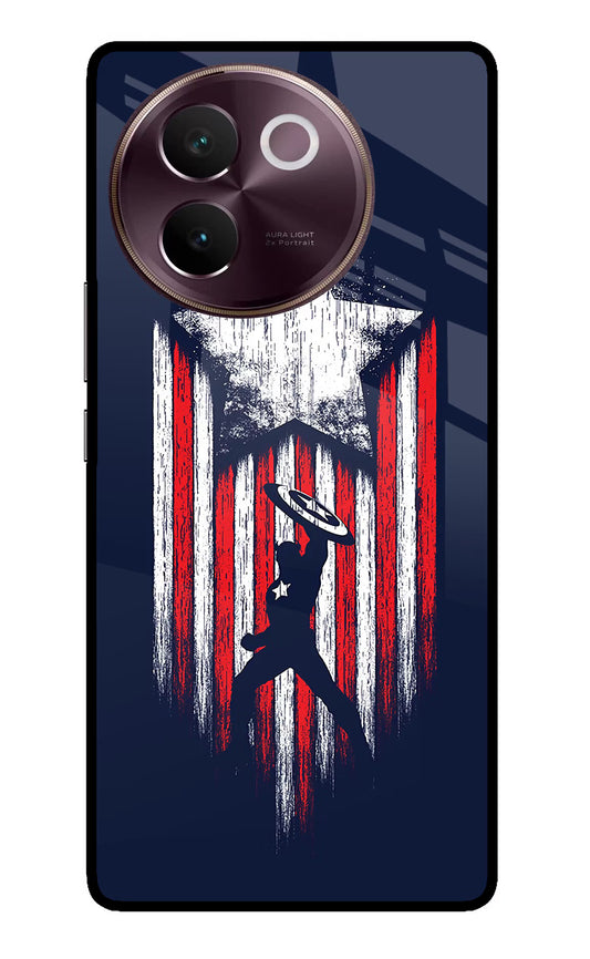 Captain America Marvel Art Vivo V30e Glass Case