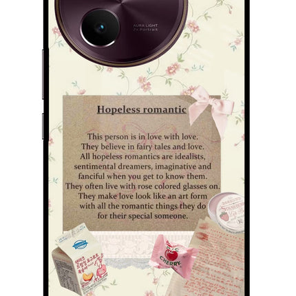 Hopeless Romantic Vivo V30e Glass Case