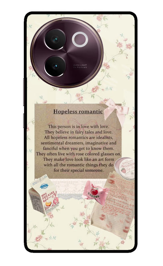 Hopeless Romantic Vivo V30e Glass Case