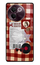 Queen of Disaster Vivo V30e Glass Case