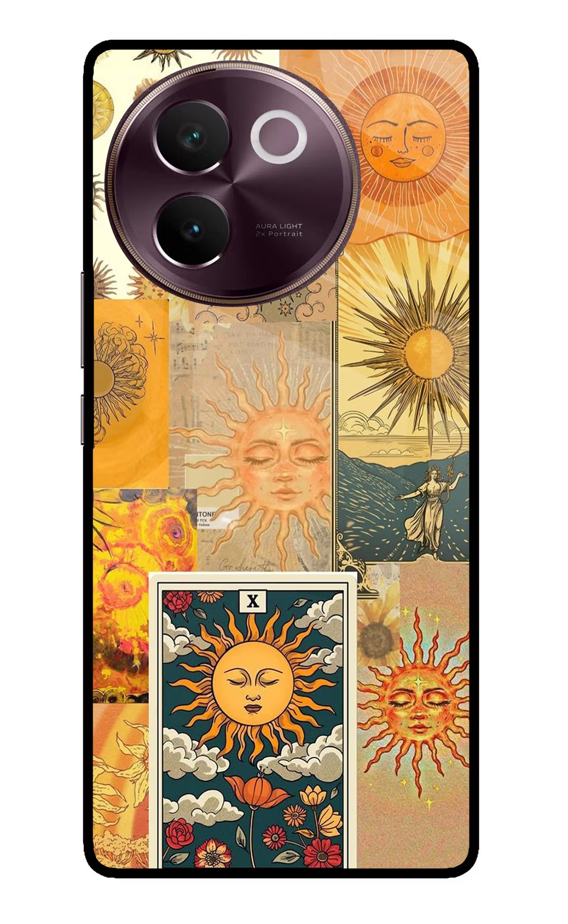 Sun Vivo V30e Glass Case Back Cover by Casekaro
