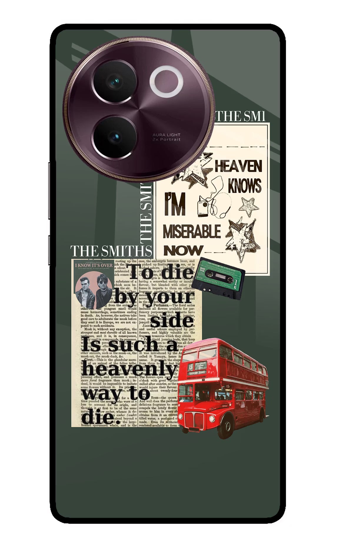The Smiths Vivo V30e Glass Case Back Cover by Casekaro