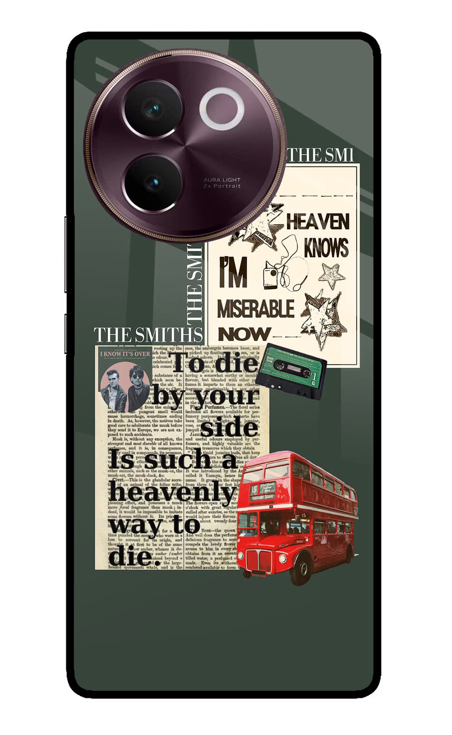 The Smiths Vivo V30e Back Cover, Glass case
