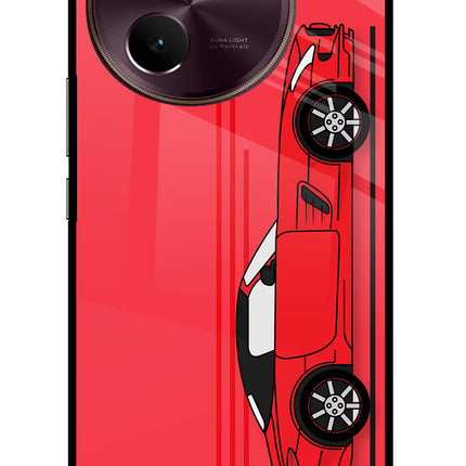 Red Velocity Vivo V30e Glass Case