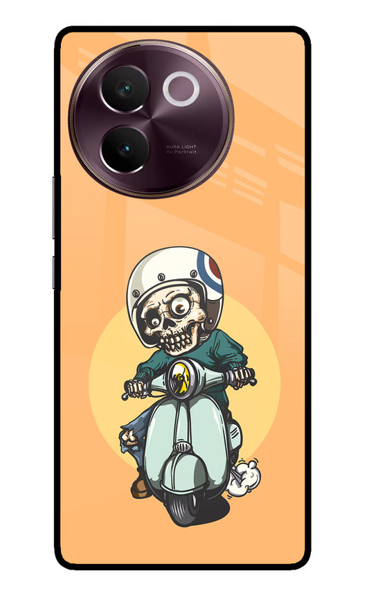 Undead Biker Vivo V30e Glass Case