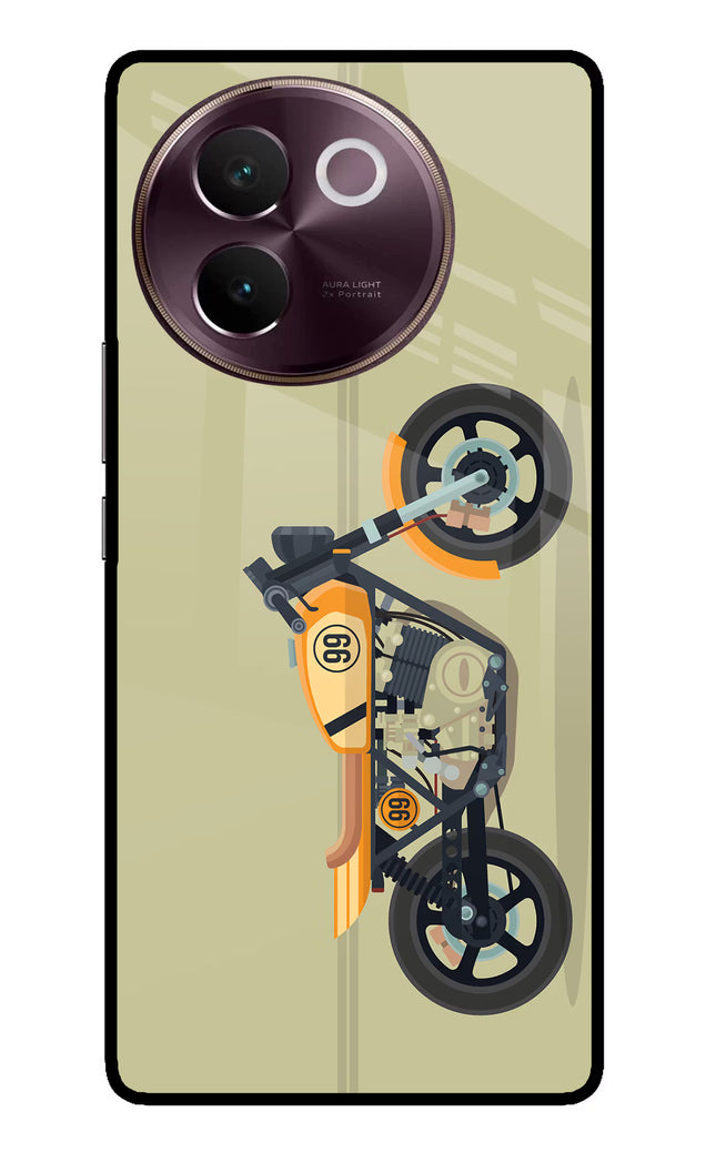 Vertical Speedster Vivo V30e Glass Case