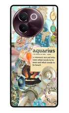 Aquarius Zodiac Vivo V30e Glass Case