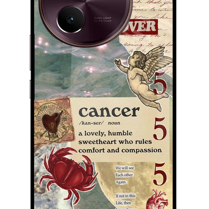 Cancer Zodiac Vivo V30e Glass Case