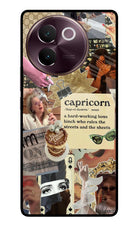 Capricorn Zodiac Vivo V30e Glass Case