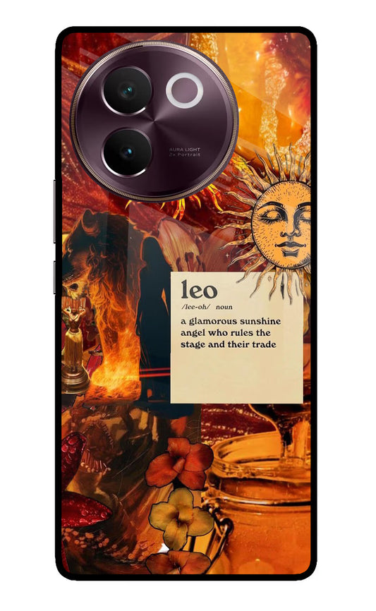 Leo Zodiac Vivo V30e Glass Case