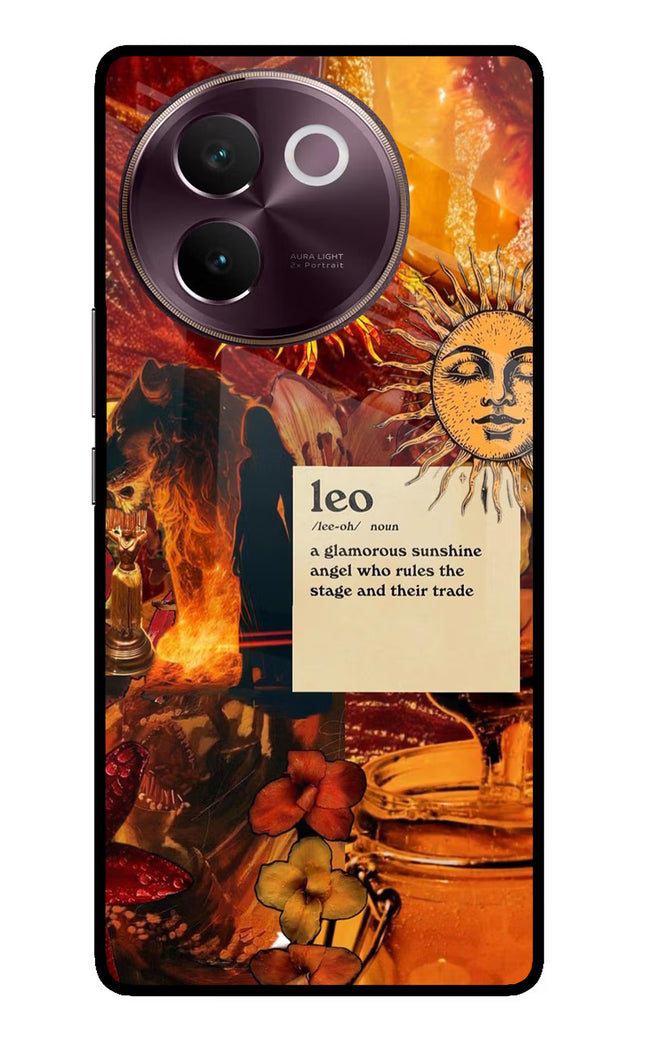 Leo Zodiac Vivo V30e Glass Case