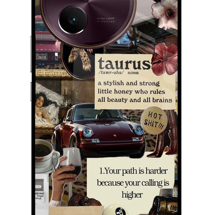 Taurus Zodiac Vivo V30e Glass Case