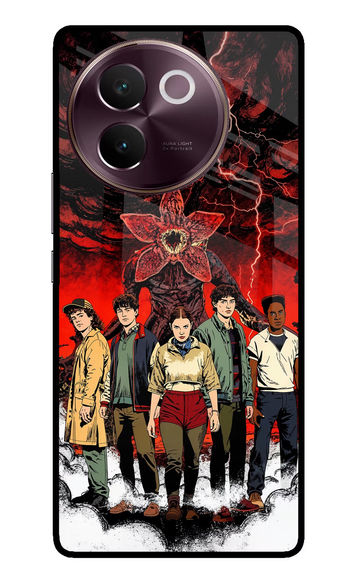 Ordinary Things Characters Vivo V30e Glass Case