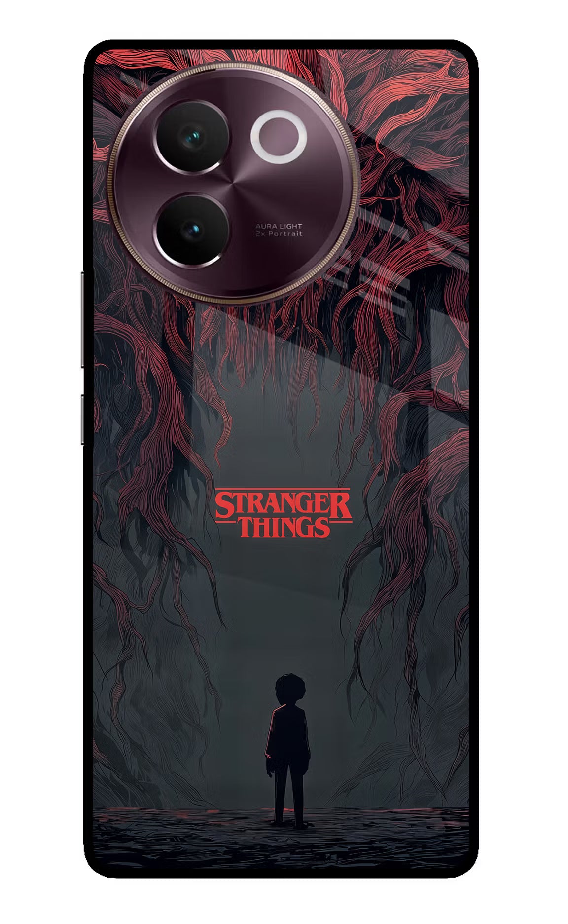 Ordinary Things Dark Side Vivo V30e Glass Case Back Cover by Casekaro