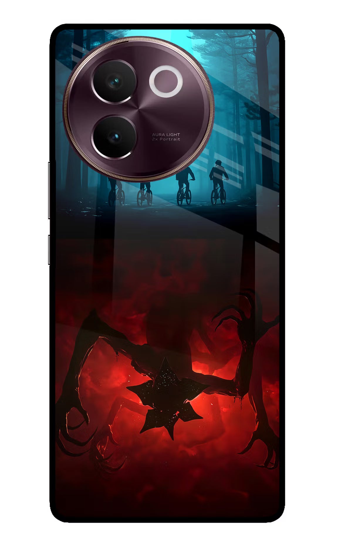 Ordinary Things Downside Up Vivo V30e Glass Case Back Cover by Casekaro