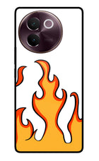 Fired Up – White Vivo V30e Glass Case