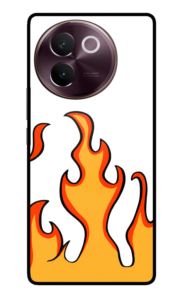 Fired Up – White Vivo V30e Glass Case