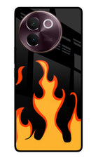 Fired Up – Black Vivo V30e Glass Case