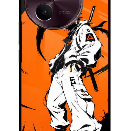 Street Samurai  Vivo V30e Glass Case