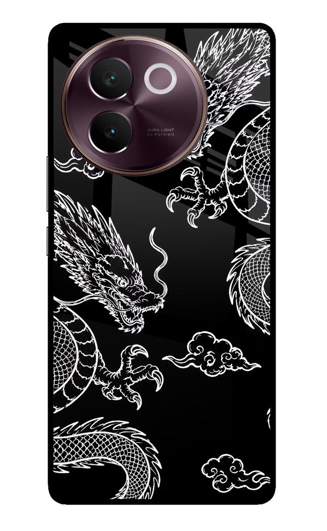 Twin Dragons Vivo V30e Glass Case