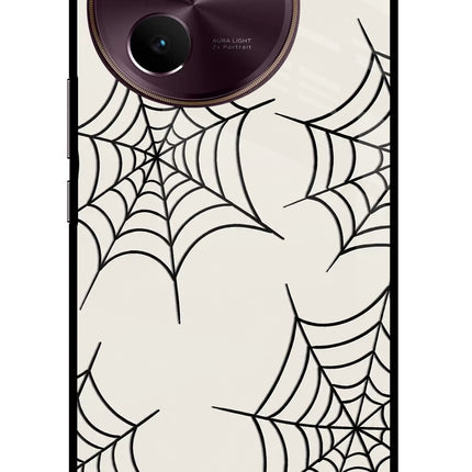 Spider Web Vivo V30e Glass Case