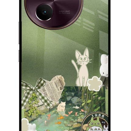 Aesthetic anime Vivo V30e Glass Case