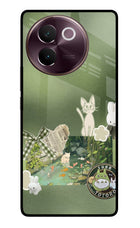 Aesthetic anime Vivo V30e Glass Case