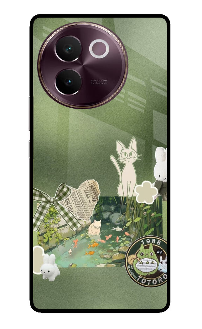 Aesthetic anime Vivo V30e Glass Case