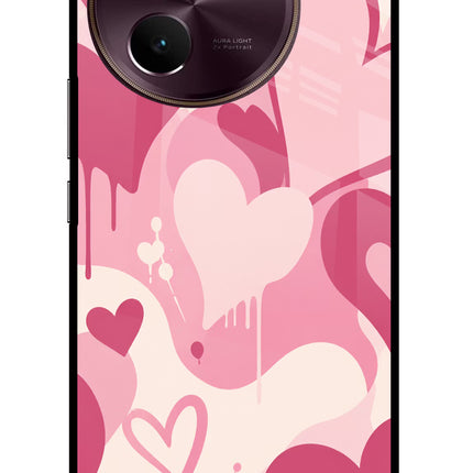 Hearty case Vivo V30e Glass Case